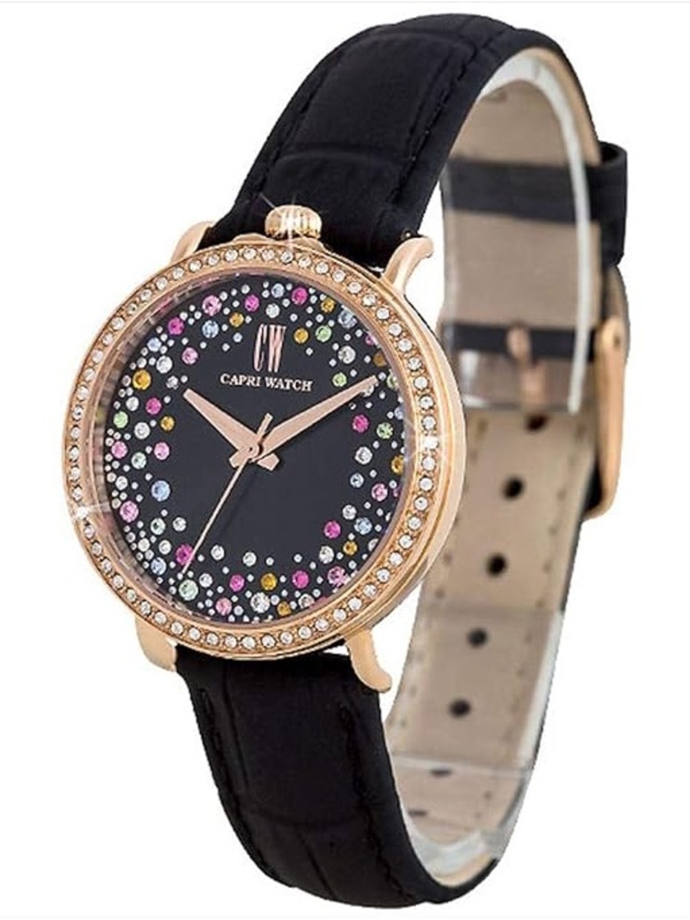 Capri Watch Retrò 38mm Storm Color Black Watch WORKING